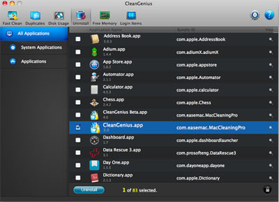 Uninstall Mac Applications